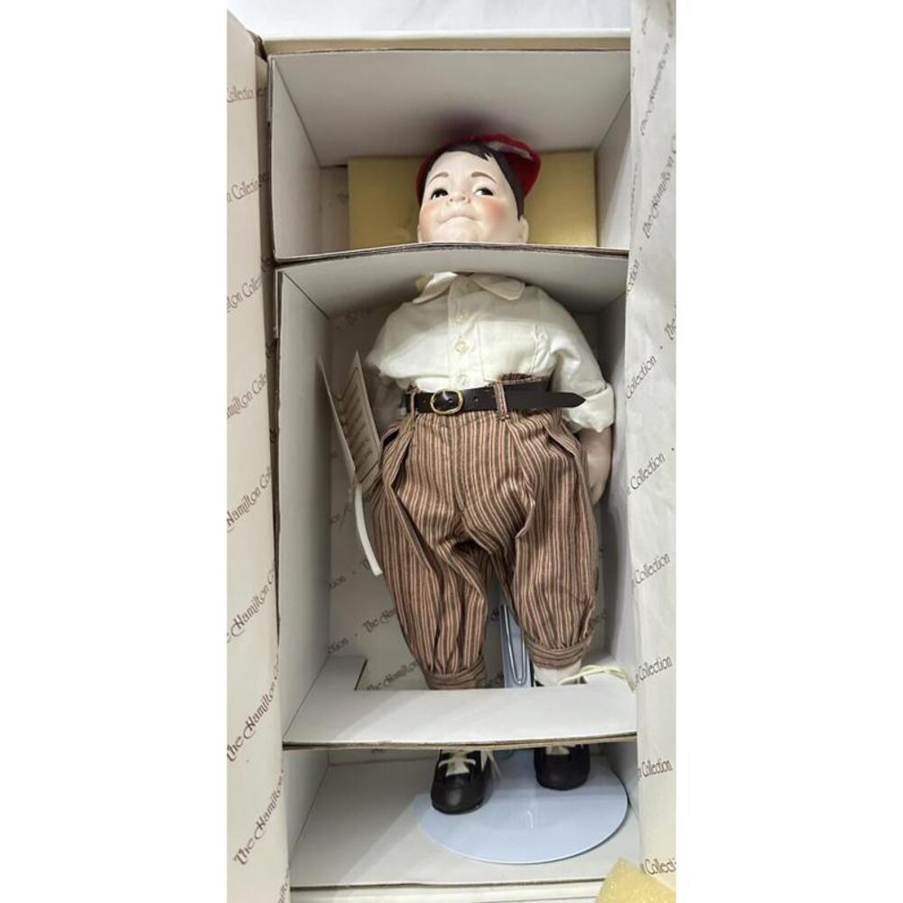 Vintage NIB 1993 The Hamilton Collection Little Rascals Spanky Porcelain Doll